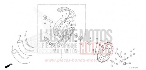 ROUE ARRIERE CRF50FP de 2023